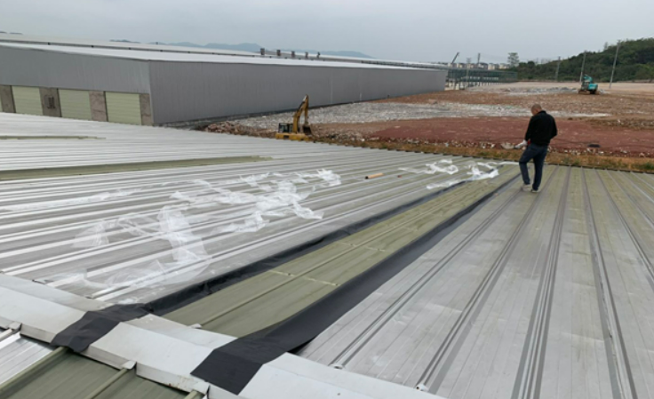 九湖镇厂房屋面防水维修案例